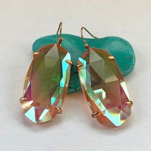 Kendra Scott Rose Gold Esme Dichroic Earrings